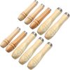 Wooden file handles with metal collars 4mm 5mm