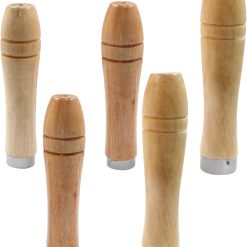 Alternative view of Wooden file handles with metal collars 4mm 5mm