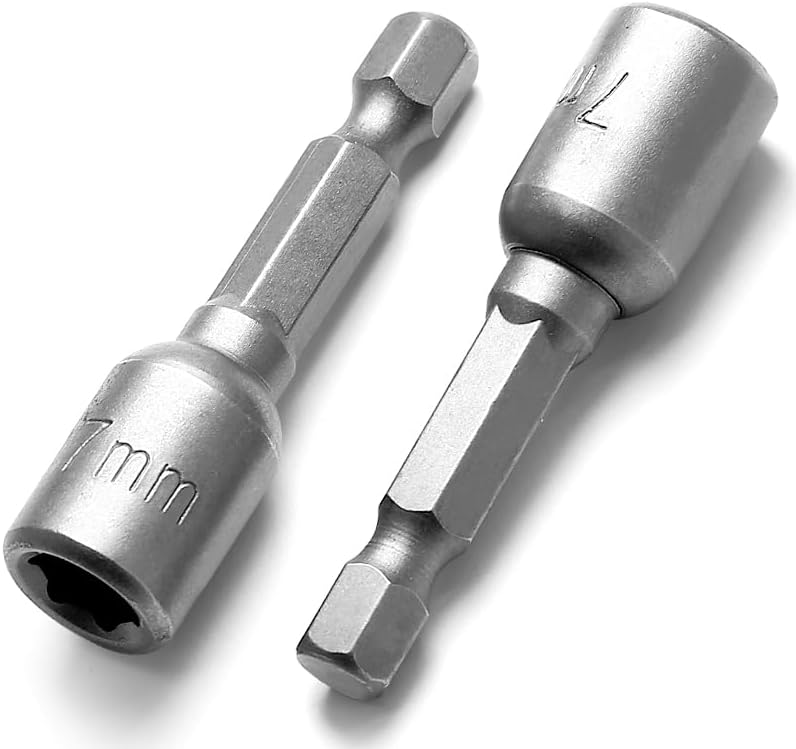 Magnetic Nut Driver Bit 7mm 1/4 Hex Socket Adapter 2-piece 2 Magnetic Nut Driver Bit 7mm 1/4 Hex Socket Adapter 2-piece - Image 2