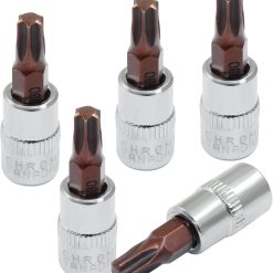 T30 Torx bit socket 1/4" drive 5-piece set