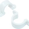 1/2 Inch PVC Pipe Clamps, 100 Piece 2-Hole Strap Set