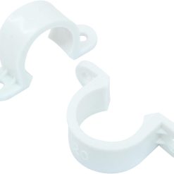 1/2 Inch PVC Pipe Clamps, 100 Piece 2-Hole Strap Set