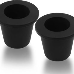 2 Pack Umbrella Hole Plug Holder, Clear Cone Wedge Stabilizer Sleeve Umbrella Adapter, 1.5in 38mm Versatile Patio Table Accessories for Outdoor Beach Picnic/Yard Patio Users(Black)