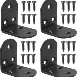Heavy Duty Stainless Steel L Bracket 50mm, Black