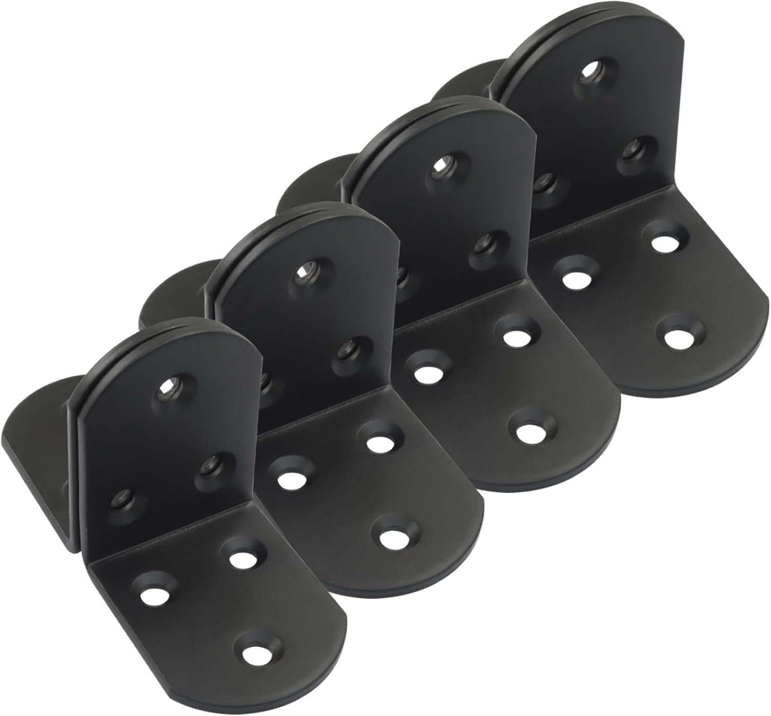 Heavy Duty Stainless Steel L Bracket 50mm, Black 3 Heavy Duty Stainless Steel L Bracket 50mm, Black - Image 3