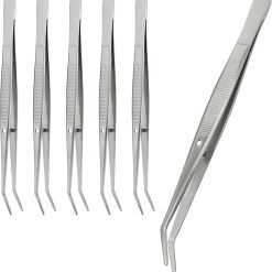 Alternative view of Stainless Steel Curved Tweezers Set, 6 Pieces, 6 Inch