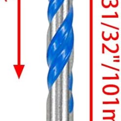 Alternative view of Masonry drill bit set 15/64" for tile and ceramic