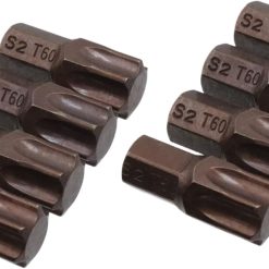 T60 Torx Screwdriver Bit Set 8pc Hex Shank