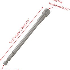 Alternative view of Hex Shank Magnetic Power Nut Driver Bit Set 10mm