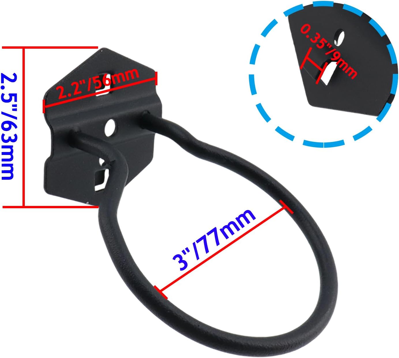 Pegboard power tool hook 3" loop 1.5" spacing 2 pack 2 Pegboard power tool hook 3" loop 1.5" spacing 2 pack - Image 2