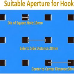 Pegboard power tool hook 3" loop 1.5" spacing 2 pack 13 V1258 DP02 B 3924 202604071855 06