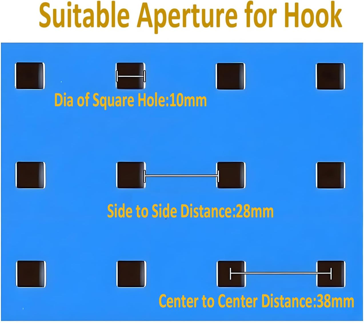 Pegboard power tool hook 3" loop 1.5" spacing 2 pack 7 Pegboard power tool hook 3" loop 1.5" spacing 2 pack - Image 7