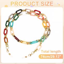 Alternative view of Acrylic Glasses Chain 74cm