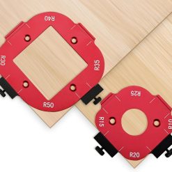 Router Corner Radius Template, 2 Pack Aluminum Alloy R10-R50