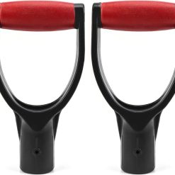 Polypropylene Plastic Spade D Grip Handle 1-1/4 inch 2 Pack
