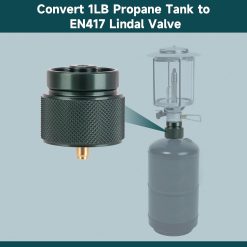 Alternative view of Propane to Butane Adapter for EN417 Lindal Valve