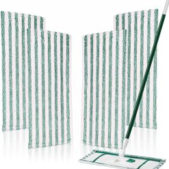 4 Pack Microfiber Mop Pads Refills Compatible with Libman Wet &Dry Dust Mops, Reusable Washable Replacement Mop Heads for Floor Cleaning, Easy to Install and Remove Flat Mop, 18Inch