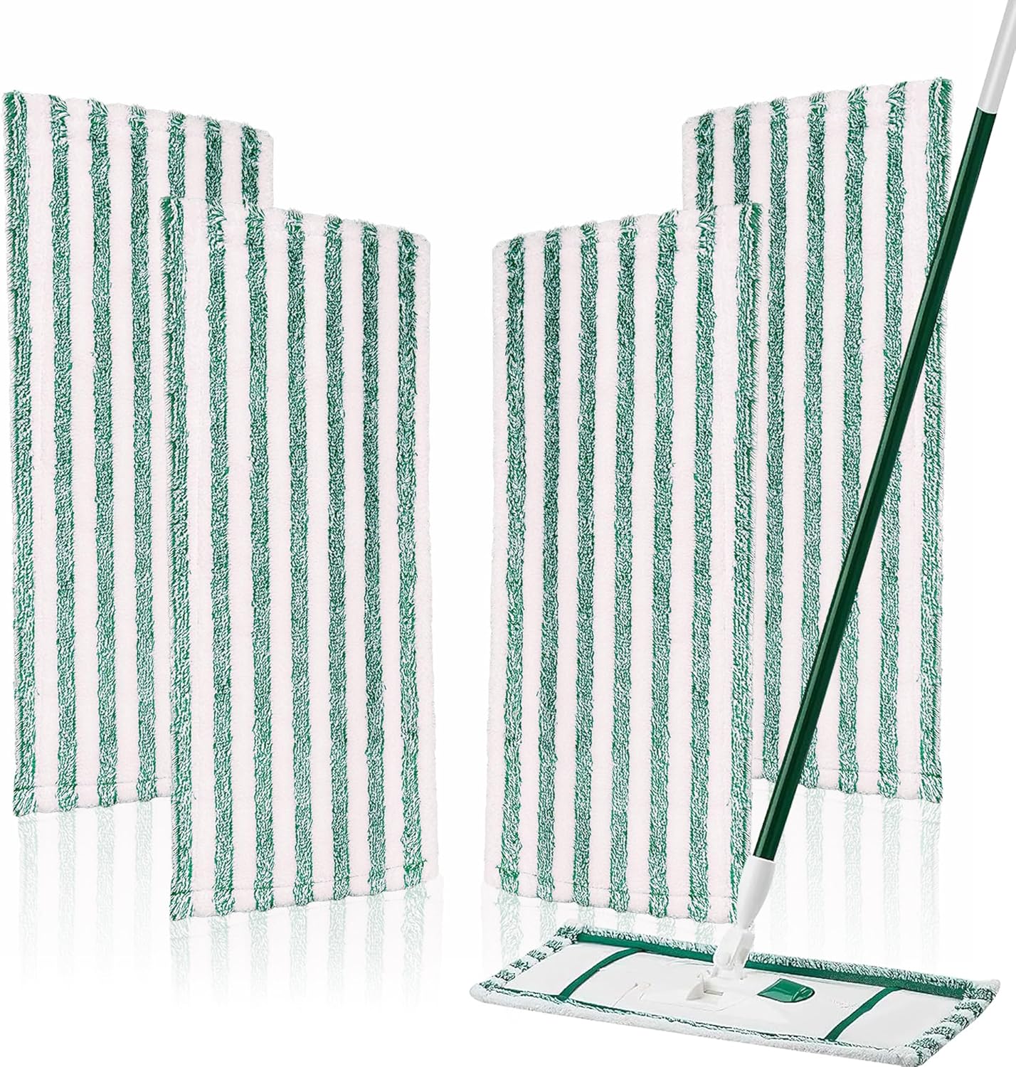 4 Pack Microfiber Mop Pads Refills Compatible with Libman Wet &Dry Dust Mops, Reusable Washable Replacement Mop Heads for Floor Cleaning, Easy to Install and Remove Flat Mop, 18Inch 1 4 Pack Microfiber Mop Pads Refills Compatible with Libman Wet &Dry Dust Mops, Reusable Washable Replacement Mop Heads for Floor Cleaning, Easy to Install and Remove Flat Mop, 18Inch