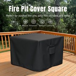 Alternative view of Square fire pit cover 28–32 inch