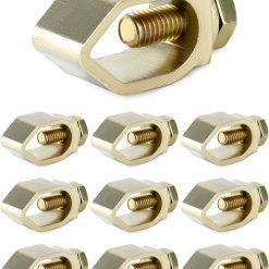 Direct Burial Ground Rod Clamp 5/8" Copper 10 Pack