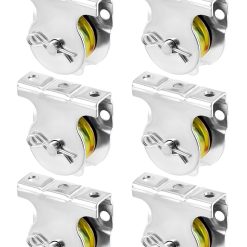 Wall Mount Pulleys 6 Pack 1-1/2" V-Groove 420 Lbs