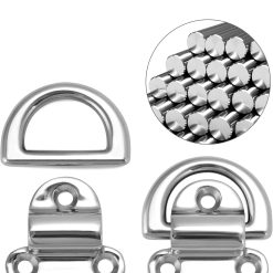 Alternative view of Marine Folding Pad Eye D-Ring 4 Pack 44mm