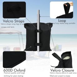 Alternative view of Canopy weight sandbags set of 4