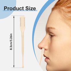 Alternative view of 2 in 1 Nasal Hair Cutter, 2025 New Double Sided Nose Hair Knife Nostril Hair Remover Tool, Upgrade Manual 360° Rotating Nose Hair Trimmer with Ear Digger for Men, Women (Green X6)