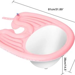 Alternative view of Portable Inflatable Shampoo Basin for Bedside and in Bed for Elderly, Disabled, Pregnant, Injured, Bedridden, Handicapped. Wash Hair in Bed Shampoo Bowl with Drain Tube Use for Washing Coloring Hair
