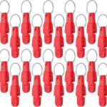 Heavy Tension Snap Release Clips - 20 Pack with Key Ring