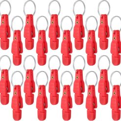 20 Pieces Heavy Tension Snap Release Clips Padded Trolling Clips with Key Ring for Weight Planer Board Offshore Kites Downrigger Fishing