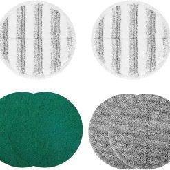 Electric Mop Pads Replacement Cleaning Scrubber Mop Pads, 6.3 inches