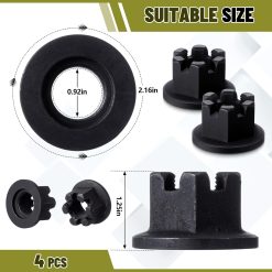 Alternative view of Rotary cutter castle nut 501110 1"-14 thread pack of 4