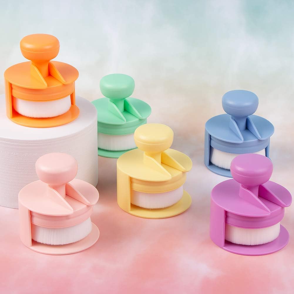 Flat Top Craft Ink Blending Brushes 6 Pack with Holder 4 Flat Top Craft Ink Blending Brushes 6 Pack with Holder - Image 4