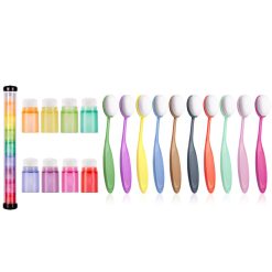 18 Piece Colour Coded Ink Blending Brush Set