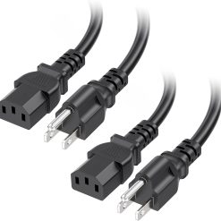 Power Cord 2-Pack 16 AWG 10ft NEMA 5-15P to IEC C13