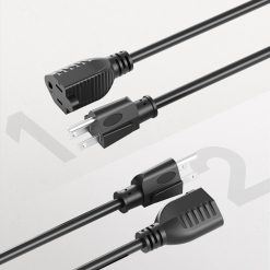 2-Pack 16 AWG Extension Cord 10ft 3-Prong Power 12 V1258 DP02 C 2965 202604072100 05