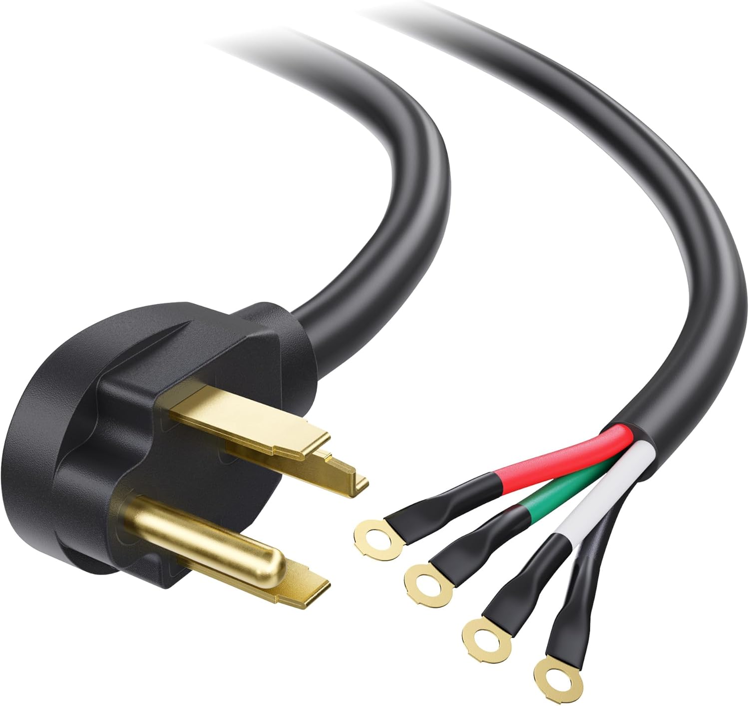 4 Prong Dryer Cord 10ft 30A 250V NEMA 14-30P 1 4 Prong Dryer Cord 10ft 30A 250V NEMA 14-30P