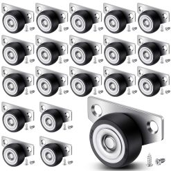 1.25 Inch Side Mount Caster Wheels Set of 20
