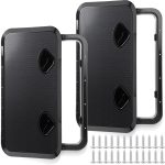 Marine boat deck hatch cover with 180° hinge