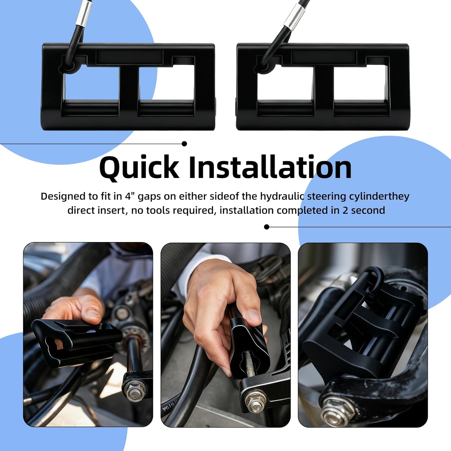 Outboard motor support with hydraulic steering lock 5 Outboard motor support with hydraulic steering lock - Image 5