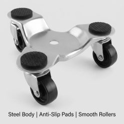 Alternative view of Steel furniture dolly with swivel casters, 200 lbs capacity