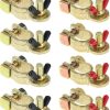 Brass marine grade battery terminal top post connectors, pack of 8