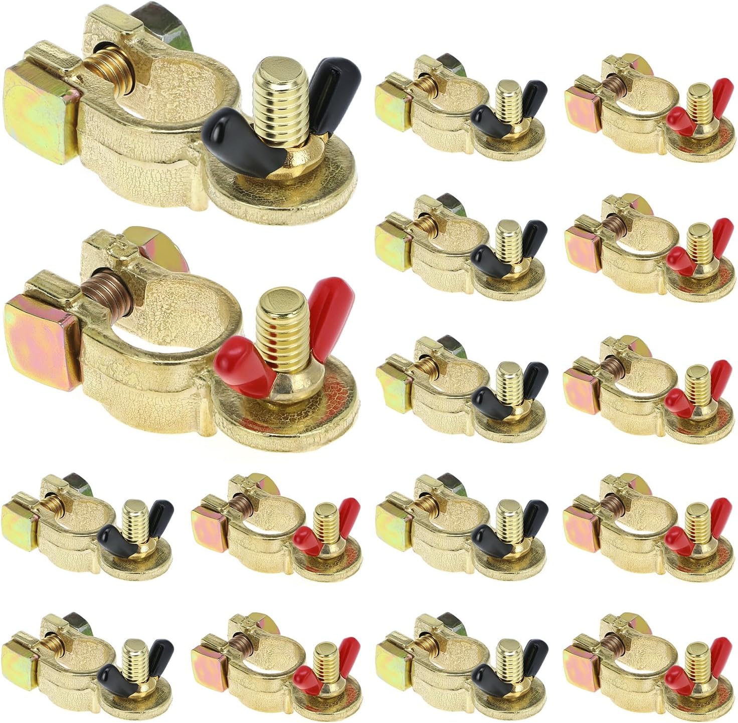 Brass Marine Battery Terminal Connectors, 8 Pairs 1 Brass Marine Battery Terminal Connectors, 8 Pairs