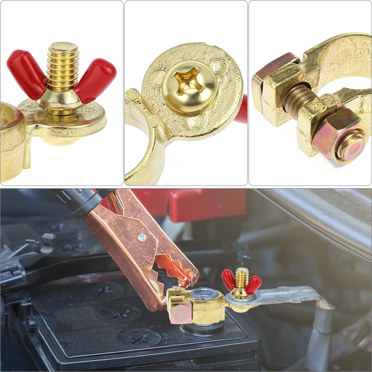 Brass Marine Battery Terminal Connectors, 8 Pairs 3 Brass Marine Battery Terminal Connectors, 8 Pairs - Image 3