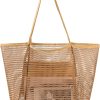 Mesh beach bag with inner pocket