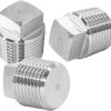 3/4" NPT Stainless Steel Boat Drain Plugs - 3 Pack