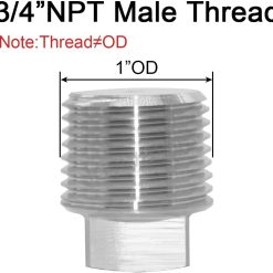 Alternative view of 3/4" NPT Stainless Steel Boat Drain Plugs - 3 Pack