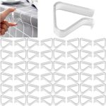 Tablecloth clips transparent plastic 48 piece set