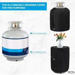 Alternative view of Propane Tank Cover with Tabletop for 20lb Cylinder